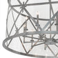 Meyda Lighting Penelope 54" 10-Light Extreme Chrome Pendant Light With Clear Crystal Idalight Shade Glass