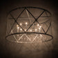 Meyda Lighting Penelope 72" 12-Light Extreme Chrome Pendant Light With Clear Crystal Idalight Shade Glass
