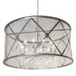 Meyda Lighting Penelope 72" 12-Light Extreme Chrome Pendant Light With Clear Crystal Idalight Shade Glass