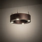 Meyda Lighting Pepe 10" 4-Light Mahogany Bronze Pendant Light With White Statuario Idalight Shade