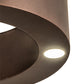Meyda Lighting Pepe 10" 4-Light Mahogany Bronze Pendant Light With White Statuario Idalight Shade