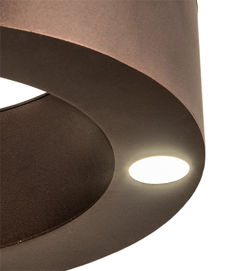 Meyda Lighting Pepe 10" 4-Light Mahogany Bronze Pendant Light With White Statuario Idalight Shade