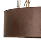 Meyda Lighting Pepe 10" 4-Light Mahogany Bronze Pendant Light With White Statuario Idalight Shade