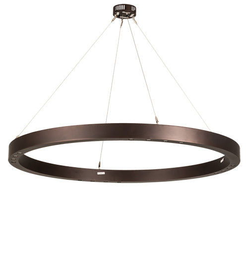 Meyda Lighting Pepe 47" 16-Light Mahogany Bronze Pendant Light With White Statuario Idalight Shade