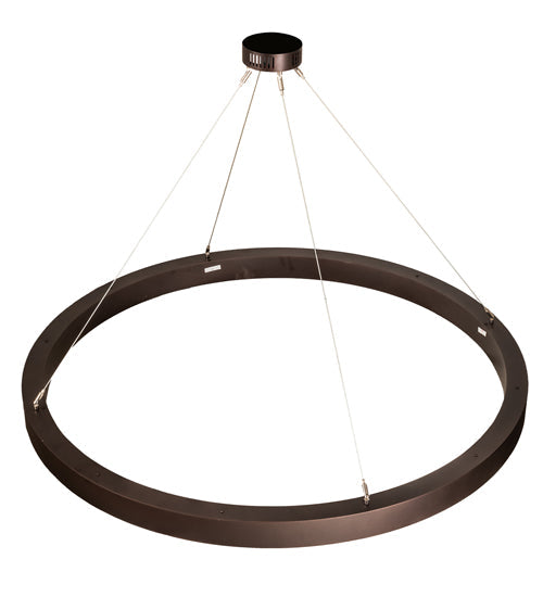 Meyda Lighting Pepe 47" 16-Light Mahogany Bronze Pendant Light With White Statuario Idalight Shade
