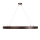 Meyda Lighting Pepe 47" 16-Light Mahogany Bronze Pendant Light With White Statuario Idalight Shade