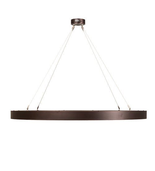 Meyda Lighting Pepe 47" 16-Light Mahogany Bronze Pendant Light With White Statuario Idalight Shade