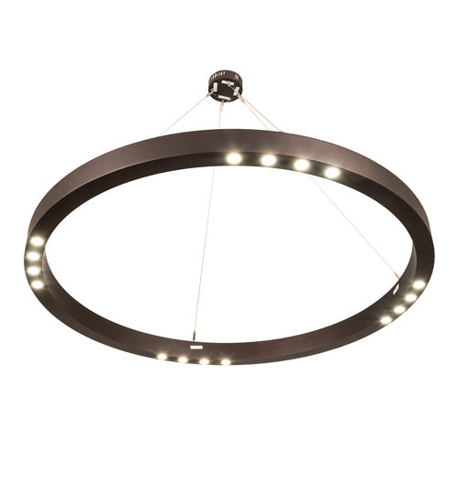 Meyda Lighting Pepe 47" 16-Light Mahogany Bronze Pendant Light With White Statuario Idalight Shade
