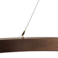 Meyda Lighting Pepe 60" 16-Light Mahogany Bronze Pendant Light With White Statuario Idalight Shade