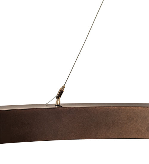 Meyda Lighting Pepe 60" 16-Light Mahogany Bronze Pendant Light With White Statuario Idalight Shade