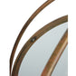 Meyda Lighting Perin 25"Sq 4-Light Cortez Gold Pendant Light With Clear Shade Glass