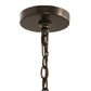 Meyda Lighting Perin 34" 4-Light Oil Rubbed Bronze Pendant Light With Clear Crystal Idalight Shade Glass