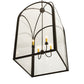 Meyda Lighting Perin 34" 4-Light Oil Rubbed Bronze Pendant Light With Clear Crystal Idalight Shade Glass