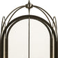 Meyda Lighting Perin 34" 4-Light Oil Rubbed Bronze Pendant Light With Clear Crystal Idalight Shade Glass