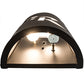 Meyda Lighting Personalized 10" 2-Light Black Textured QR Monogram Wall Sconce With White Statuario Idalight Shade
