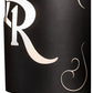 Meyda Lighting Personalized 10" 2-Light Black Textured QR Monogram Wall Sconce With White Statuario Idalight Shade