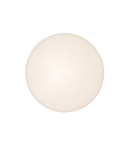 Meyda Lighting Personalized 10" Polished Nickel "Ask" Deli Orb Flush Mount Light With White Shade Glass