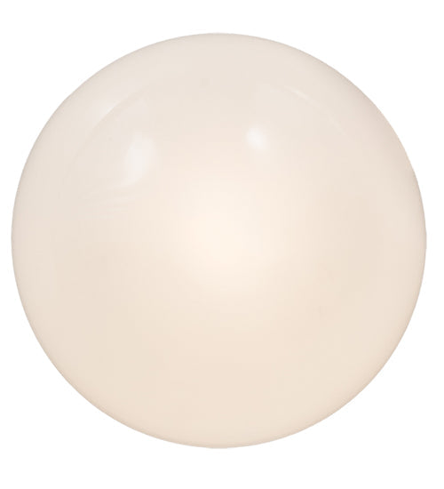 Meyda Lighting Personalized 10" Polished Nickel "Receive" Deli Orb Flush Mount Light With White Shade Glass