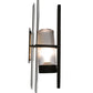 Meyda Lighting Personalized 12" Timeless Bronze Legacy Point Ranch Wall Sconce With Beige Iridescent Shade Glass