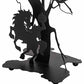 Meyda Lighting Personalized 13" Textured Black Headless Horseman Table Lamp With Tangarine Acrylic Shade