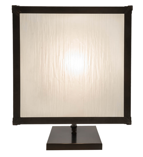 Meyda Lighting Personalized 16" Craftsman Brown Wall Sconce With Frosted Rainyvue Shade Glass