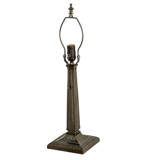 Meyda Lighting Personalized 23" Antique Brass State Trooper Table Lamp With Blue & Frosted Clear Shade Glass