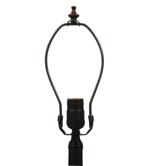 Meyda Lighting Personalized 26" Black Powdercoat Table Lamp Wine Bottle Base