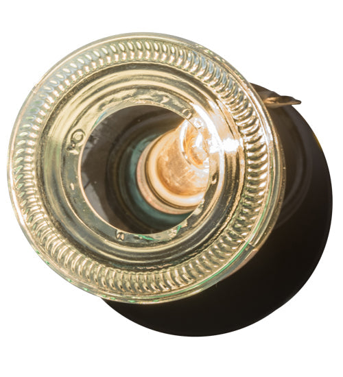 Meyda Lighting Personalized 3" Textured Black Hey Mambo Pendant Light With Clear Wine Bottle Shade Glass
