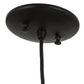 Meyda Lighting Personalized 3" Textured Black Hey Mambo Pendant Light With Clear Wine Bottle Shade Glass
