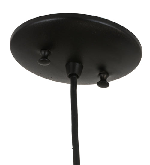 Meyda Lighting Personalized 3" Textured Black Hey Mambo Pendant Light With Clear Wine Bottle Shade Glass