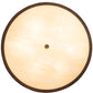 Meyda Lighting Personalized 30" 6-Light Mahogany Bronze Hamilton Pendant Light With Beige Sahara Taupe Idalight Shade