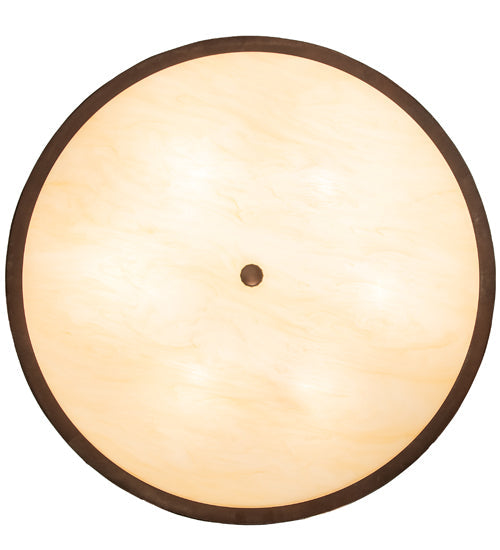 Meyda Lighting Personalized 30" 6-Light Mahogany Bronze Hamilton Pendant Light With Beige Sahara Taupe Idalight Shade