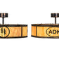 Meyda Lighting Personalized 37" 12-Light Light Burnished Antique Copper Adirondack Bank Pendant Light With Ambra Sienna Idalight Shade