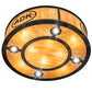 Meyda Lighting Personalized 37" 12-Light Light Burnished Antique Copper Adirondack Bank Pendant Light With Ambra Sienna Idalight Shade