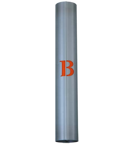 Meyda Lighting Personalized 4" Brushed Aluminum "B" Wall Sconce