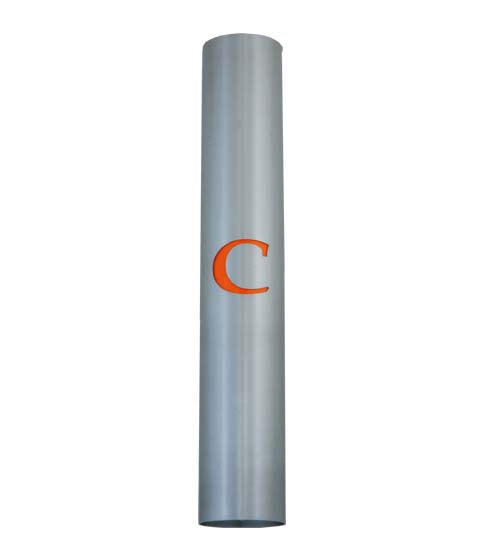 Meyda Lighting Personalized 4" Brushed Aluminum "C" Wall Sconce