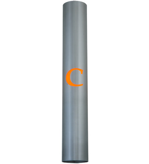 Meyda Lighting Personalized 4" Brushed Aluminum "C" Wall Sconce