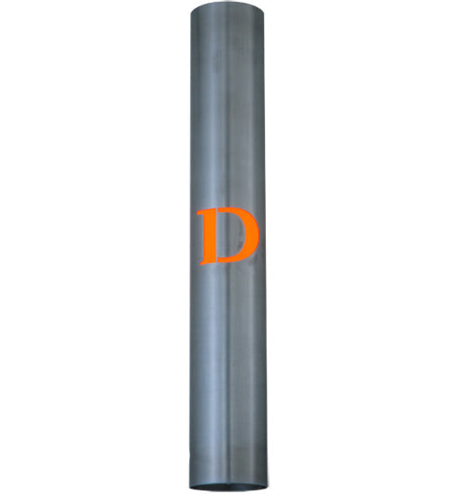 Meyda Lighting Personalized 4" Brushed Aluminum "D" Wall Sconce