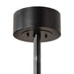 Meyda Lighting Personalized 45" 12-Light Textured Black Diversion Lake Chandelier With Amber Mica Shade Glass and Fan