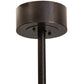 Meyda Lighting Personalized 45" 8-Light Copper Vein Tall Pines Chandelier With New Mica Acrylic Shade and Fan