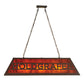 Meyda Lighting Personalized 48" 9-Light Cafe Noir Holdgrafer Island Pendant Light With Maduro Idalight Shade