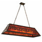 Meyda Lighting Personalized 48" 9-Light Cafe Noir Holdgrafer Island Pendant Light With Maduro Idalight Shade