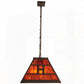 Meyda Lighting Personalized 48" 9-Light Cafe Noir Holdgrafer Island Pendant Light With Maduro Idalight Shade