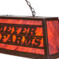 Meyda Lighting Personalized 48" 9-Light Cafe Noir Schollmeyer Farms Island Pendant Light With Maduro Idalight Shade Glass