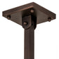 Meyda Lighting Personalized 48" 9-Light Mahogany Bronze Ranch Island Pendant Light With Amber Mica Shade Glass