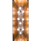 Meyda Lighting Personalized 48" 9-Light Timeless Bronze Regalo Ranch Island Pendant Light With Amber Mica Shade Glass