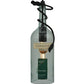 Meyda Lighting Personalized 5" Black Mini Pendant Light With Clear Green Canaletto Wine Bottle Shade Glass