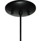 Meyda Lighting Personalized 5" Black Mini Pendant Light With Clear Green Canaletto Wine Bottle Shade Glass
