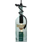 Meyda Lighting Personalized 5" Black Mini Pendant Light With Clear Green Canaletto Wine Bottle Shade Glass