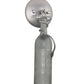 Meyda Lighting Personalized 5" Nickel Grapevine Wine Shop Wall Sconce With Frosted Clear Sandblasted Wine Bottle Shade Glass